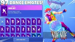 *NEW* NITE NITE The Clown SKIN With DANCE EMOTES! SHOWCASE (Bass Boosted) Fortnite Battle Royale