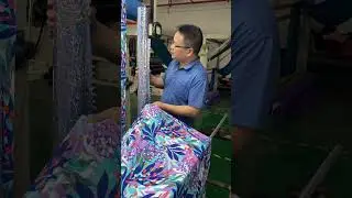 Digital printing hot stamping elastic fabric proofing #fabric #hoodies #stretchfabric #fabricprinter