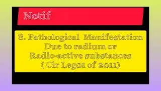 NOTIFIED DISEASE DGMS CIRCULAR 2011 # 8 TYPE OF NOTIFIED DISEASE