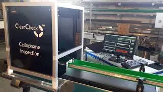 Machine Vision System for celophane packaging:  ClearCheck CP3