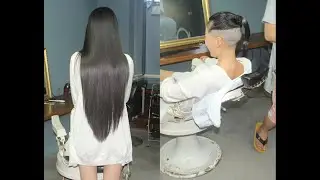 fhaircut-1050 long haircut BOB 剪短发 短髪にする  perm hair 断发 Rasierten Kopf   Tête rasée