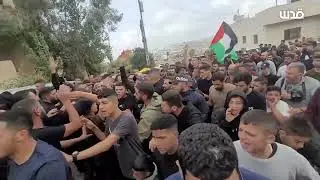 تشييع شهيد في بيت أمر شمال #الخليل