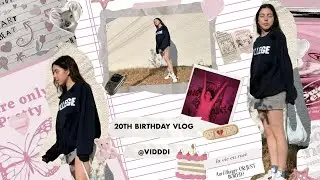 my 20th birthday vlog: grwm, bday cake, party with friends + more!💌🌸🩰