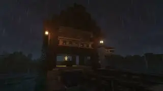 Deep Minecraft Rain by the Lake 🌧️ | Cozy Cabin Night | Sleep & Relax