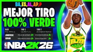 🔴 MEJORES TIROS para hacer VERDES en NBA 2K26  😱 - TODAS LAS POSICIONES (100% VERDES) 