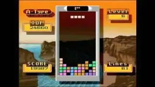Super Tetris 2+Bombliss for the Super Famicom Tetris Gameplay
