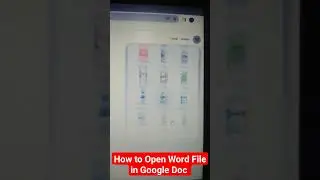 How to Open Word Files in Google Docs | Howtechnews #word #googledocs #short #youtubeshorts