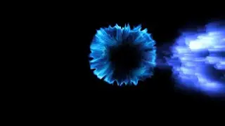 sci fi muzzle flash VFX effect in black screen