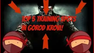 TOP 5 TRAINING SPOTS IN GOROD KROVI!! (Bo3 Zombies) *BEST*