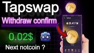 Tapswap withdrawal 🥳 | Tapswap new update | Tapswap mining speed increase|