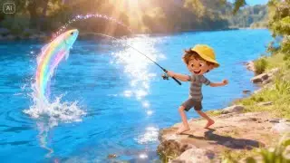 Kid&rsquo;s Big Fishing Adventure! 🌊🎣 | Happy Kids Music Video| Meball Kid's Channel
