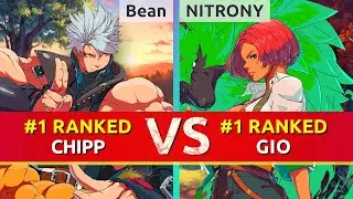 GGST ▰ Bean (#1 Ranked Chipp) vs NITRONY (#1 Ranked Giovanna). High Level Gameplay