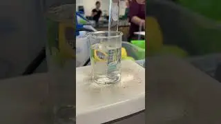 After heating