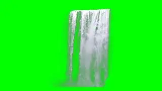 Waterfall green screen video