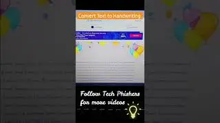 Text to Handwriting || very simple trick🔥🤩 ||