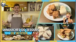 #4 - Sanduíches da divisão do Tesouro de Skypiea - 3 Receitas em 1 vídeo - RECEITAS PIRATAS DO SANJI