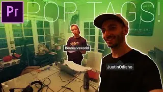 How to create Instagram Pop Tags in Adobe Premiere Pro! (Jake Paul Vlogs Video Editing tutorial)