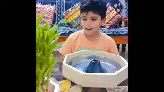 Volcano Baking Soda+Vinegar Experiment #ExperimentswithHappyVibes
