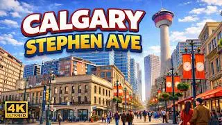 Calgary&rsquo;s Most Famous Street! Stephen Ave Walking Tour 🇨🇦 | Valentine&rsquo;s Day 2026 #canada #calgary