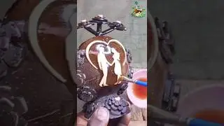 Coconut Shell Birthday Gift Part 10 | පොල්කටු තෑග්ගක් | Coconut Shell Crafts #cocodesign #craft