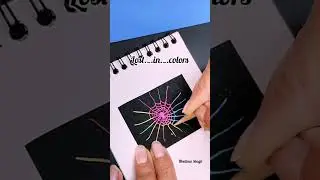 Most simple ART idea🌈 Spider #art #creative #shorts #satisfying #yt