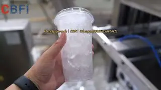 CBFI ice cup filling and packing machine testing with tube ice