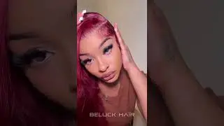 99j Burgundy Body Wave Wig✨ Step By Step Tutorial ❤️#beluckhair #fyp #99jwig #bodywavewigs