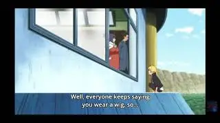Boruto pranks Iruka and gets punished by Naruto.