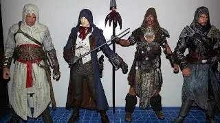 McFarlane - Assassin's Creed Series 3 Altair, Arno, Ah Tabai, Ezio - Figure Review
