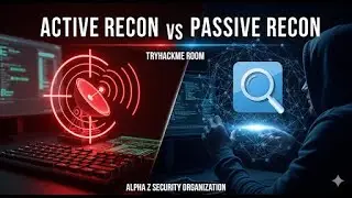 Active Recon vs Passive Recon  Live Practical TryHackMe Room Solved  Alpha Z Security Organization