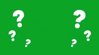 Question Mark Animation for Editing | Green Screen Overlay