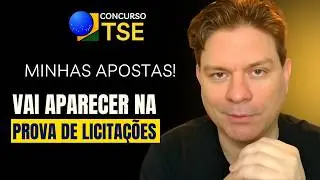 CONCURSO TSE: O QUE A CEBRASPE VAI COBRAR EM LICITAÇÕES | MINHAS APOSTAS