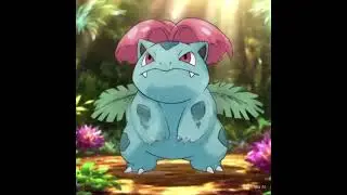 Pok&eacute;mon Evolution - Ivysaur Evolve into Venusaur (Square Crop)