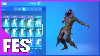 Fortnite Raven Skin With all my Fortnite Dances & Emotes!