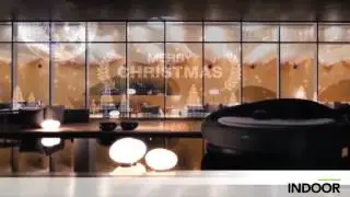 LED SMART GLASS Intro Video Full Media Display Transparent Glass