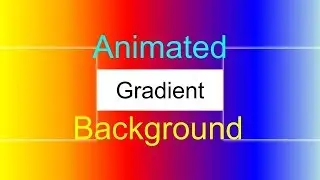 Animated gradient background using HTML and CSS
