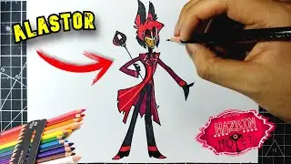 как НАРИСОВАТЬ АЛАСТОРА из HAZBIN HOTEL легко ШАГ ЗА ШАГОМ I РИСОВАНИЕ АЛАСТОРА