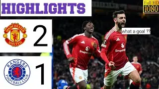 Manchester United vs Rangers Highlights || what a goal Bruno || #maronasport #manchesterunited
