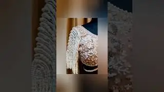 Customized Designed For Beautiful Bride ..#pearlstuds #wedding #bloues #handcraft #handmade