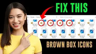 How to Fix Brown Box Icons in Left Bottom Corner of Files /Folder
