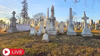 LIVE PARANORMAL CEMETERY TOUR SPIRIT BOXES #paranormal #live #livestream #ghost