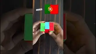 Portugal🇵🇹Flag on Tower Cube #javedcubing #cube