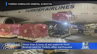 More than 5 tons of aid material from Boston sent to Turkey after earthquake