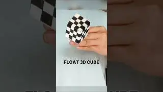 From Flat Paper to a Floating 3D Cube | Optical Illusion Art| Easy and Creative Paper Art