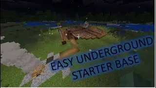 How to build a underground EASY Minecraft starter base!!!