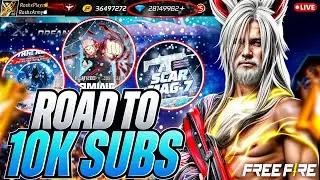 🔴 [LIVE] ROAD TO 10K LIVE CUSTOM 🔥 - Garena Free Fire #ff #freefire #freefirelive