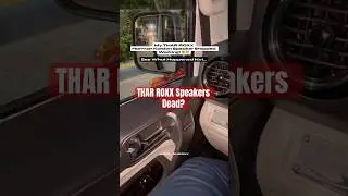 My Thar Roxx Speakers Stopped Working 🥲 See What Happened Nxt🙌🏼 #tharrox #thar #speakers #problem