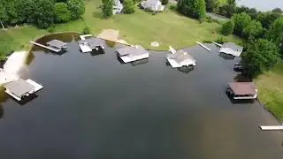 DJI Mavic mini flight over lake Anna