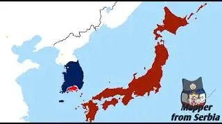 Japan vs South Korea fictional war mapping