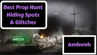 Call of Duty MWR Best Prop Hunt Hiding Spots & Glitches! (Ambush)